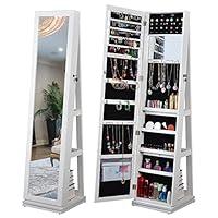 Algopix Similar Product 2 - lunhung 6 LEDs Jewelry Armoire Mirror