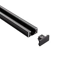 Algopix Similar Product 16 - mirrea Black H Type 6feet Track for