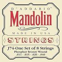 Algopix Similar Product 1 - DAddario J74 Mandolin Strings