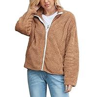 Algopix Similar Product 19 - Womens Long Sleeve Faux Fur Zip Up