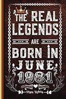 Algopix Similar Product 13 - Legends are born in July 1981 Notebook