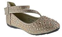 Algopix Similar Product 2 - KD 01KM Little Girls Rhinestone Ballet