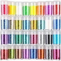 Algopix Similar Product 18 - Teenitor Fine Glitter 32 Jars Each 8g