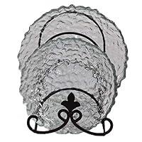 Algopix Similar Product 6 - Benjara BM164615 Glass Round Plate