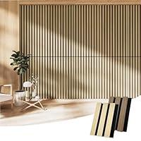 Algopix Similar Product 7 - RITOLLO Wood Slat Wall Panel  2 Pcs