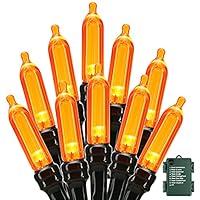 Algopix Similar Product 15 - BrizLabs Orange Halloween Lights 33ft