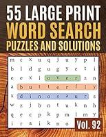 Algopix Similar Product 10 - 55 Large Print Word Search Puzzles and