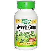 Algopix Similar Product 20 - Natures Way Myrrh Gum 100 Capsules