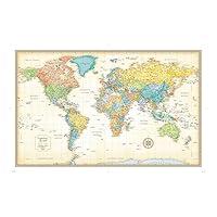 Algopix Similar Product 10 - Classic Edition World Wall Map Paper
