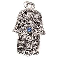 Algopix Similar Product 8 - Delight Beads Hamsa Hand Silver Plated