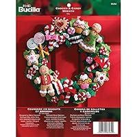 Algopix Similar Product 13 - Bucilla Felt Applique Wreath Kit