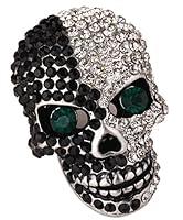 Algopix Similar Product 12 - YACQ Womens Skull Pin Brooch  Moving