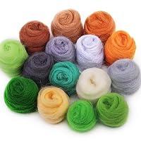 Algopix Similar Product 15 - Mayboos 15 Colors Fiber Wool Yarn