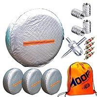 Algopix Similar Product 16 - Aootf Tire Covers for RV Wheel