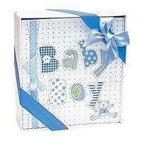 Algopix Similar Product 1 - White and Blue Baby Boy Photo Album4x6