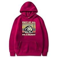 Algopix Similar Product 10 - NUFR First Of All I m A Delight Hoodie