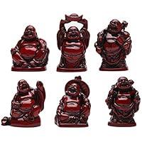 Algopix Similar Product 1 - BRABUD Feng Shui 2in Red Resin Laughing