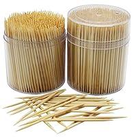 Algopix Similar Product 5 - MontoPack Bamboo Wooden Toothpicks 