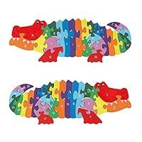 Algopix Similar Product 13 - Hey Play Alligator Puzzle  Colorful
