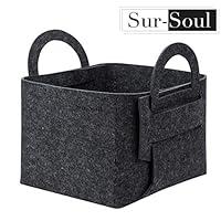 Algopix Similar Product 4 - SurSoul Felt Storage Baskets Foldable
