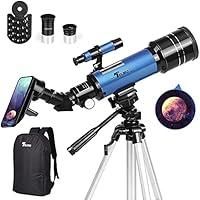 Algopix Similar Product 15 - TELMU Telescope 70mm Aperture 400mm AZ