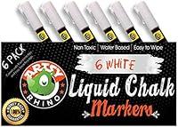 Algopix Similar Product 16 - White Liquid Chalk Markers  6 Pack