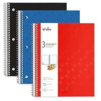 Algopix Similar Product 1 - ViVin Spiral Notebooks 3 Pack 3