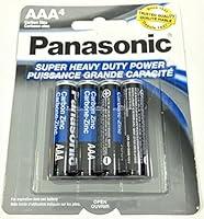 Algopix Similar Product 13 - 4pc Panasonic AAA Batteries Super Heavy