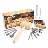 Algopix Similar Product 8 - Leather Kit 22 PCS SIMPZIA Leather Hand
