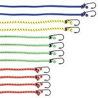 Algopix Similar Product 9 - PRETEX 12 Bungee Cords with Hooks 