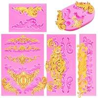 Algopix Similar Product 15 - 5 Packs Baroque Fondant Mold Border