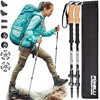 Algopix Similar Product 12 - Foxelli Carbon Fiber Trekking Poles 
