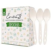 Algopix Similar Product 12 - 100 Compostable Non Plastic Spoons