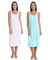 Algopix Similar Product 11 - TWGE Cotton Full Length Camisole for