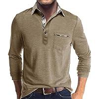 Algopix Similar Product 2 - Mens Long Sleeve Polo Shirts Casual