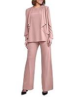 Algopix Similar Product 12 - Zongqiven Womens Mother Pant Suits 3