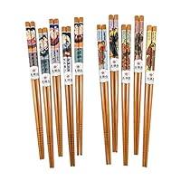 Algopix Similar Product 20 - 10 Pairs Reusable Bamboo Chopsticks