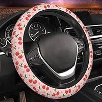 Algopix Similar Product 1 - GEHGXF Steering Wheel Cover Cherry and