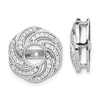 Algopix Similar Product 2 - 14K White Gold Swirl Diamond Jacket