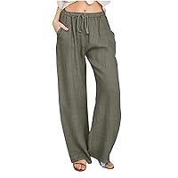 Algopix Similar Product 16 - Linen Pants Women Summer Casual
