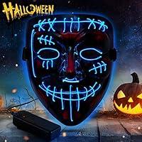 Algopix Similar Product 6 - YXwin Purge Mask Light up LED Halloween