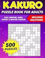 Algopix Similar Product 13 - Kakuro Puzzle Book for Adults 500