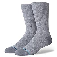 Algopix Similar Product 3 - Stance Icon Crew Socks Large Grey