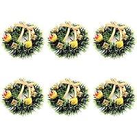 Algopix Similar Product 8 - WYSRJ 6 Pcs Christmas Candle Rings 47