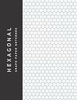 Algopix Similar Product 6 - Hexagonal Graph Paper Notebook Organic