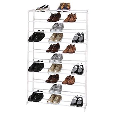 Kitsure Shoe Organizer - 10-Tier Tall Shoe Rack for Closet, Entryway