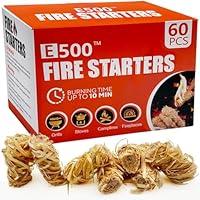 Algopix Similar Product 4 - E500 Fire Starter  60 PCS Natural