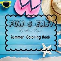 Algopix Similar Product 18 - FUN & EASY Summer Coloring Book