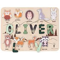 Algopix Similar Product 3 - Baby Personalized Wood Name Puzzle With