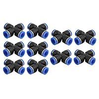 Algopix Similar Product 20 - uxcell 10Pcs 12mm Dia 4 Ways Tube Hose